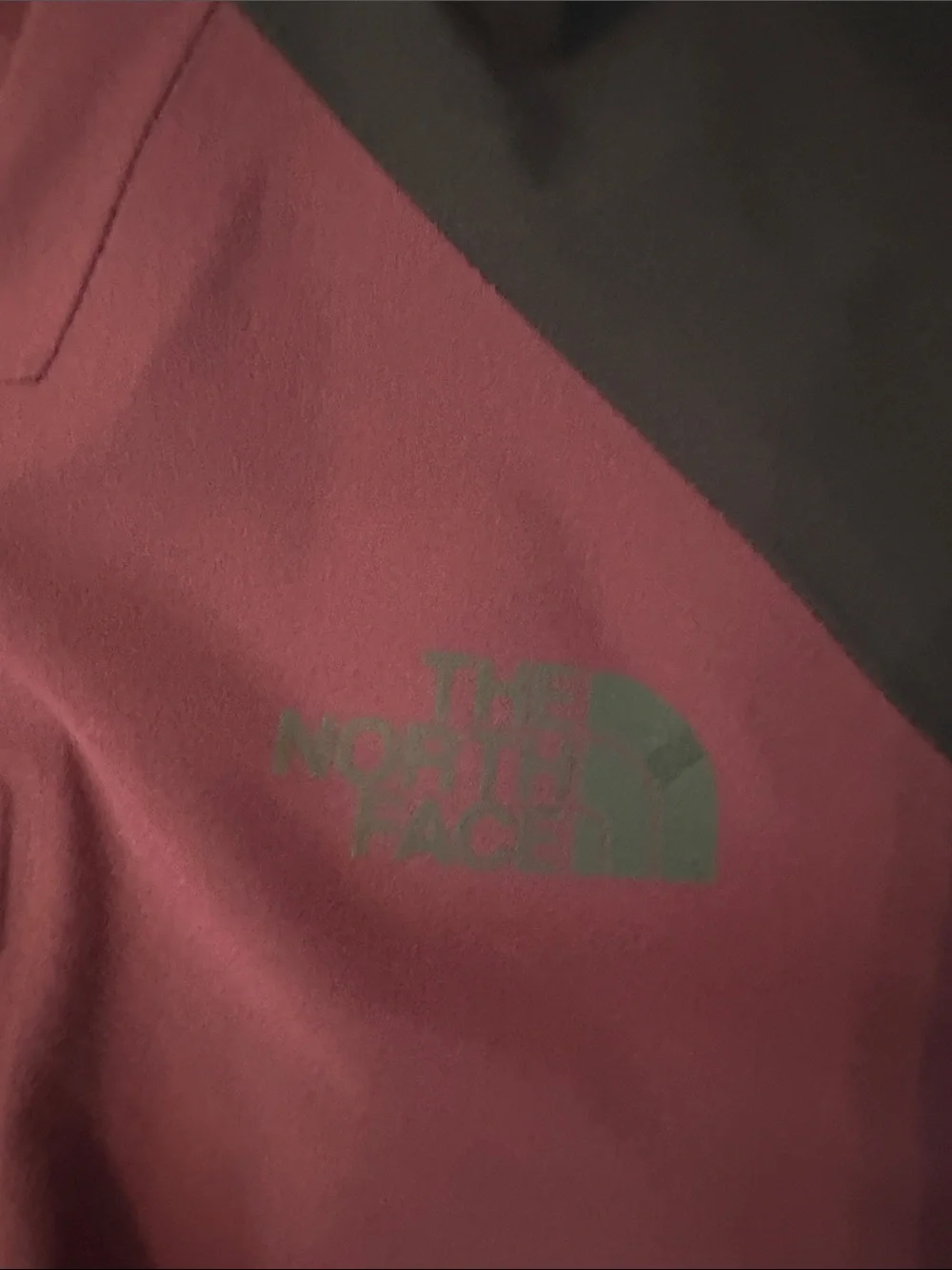 North Face Men's Hooded Softshell Jacket in Burgundy and Black